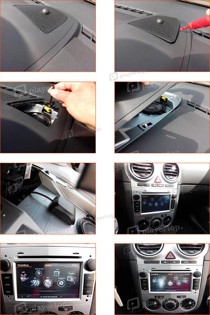 montage autoradio opel corsa 2011